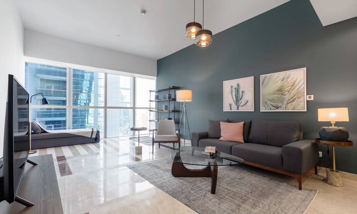 Trade Center Apartment | Blueground | Trade Centre 1, pool, nr Dubai Mall
