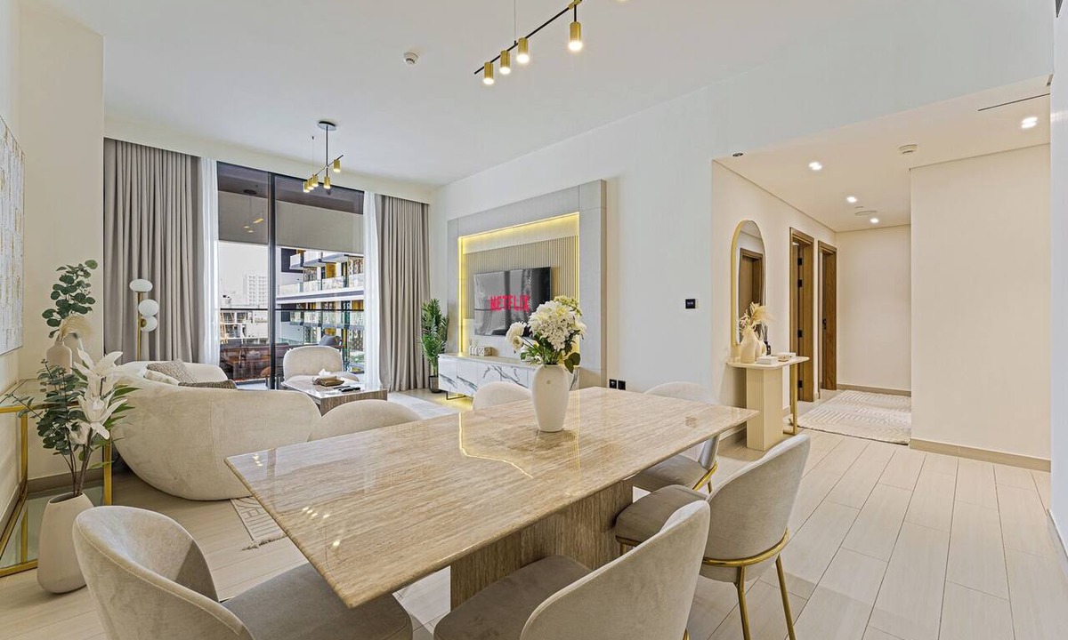 Jumeirah Village Circle Apartment | Elegant 3BR Stay in JVC near Circle Mall