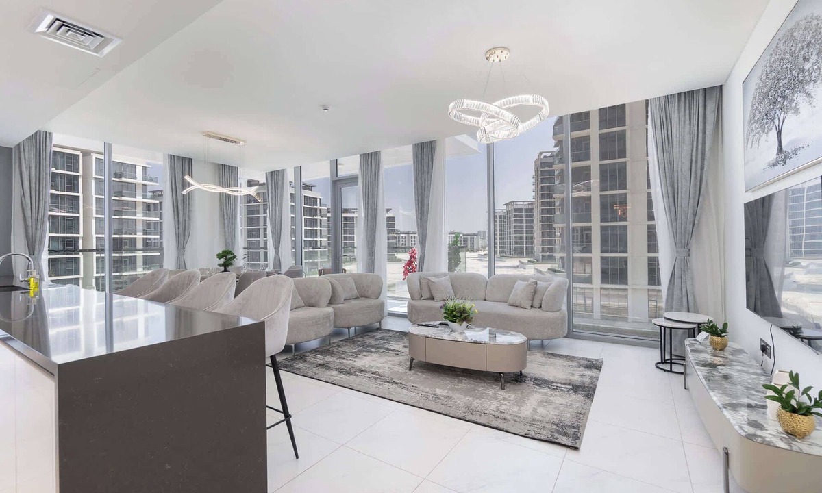 Dubai Apartment | Free housekeeping visits during your stay - StayShort - Spacious 4BR Apartment in Meydan - Sleeps 7