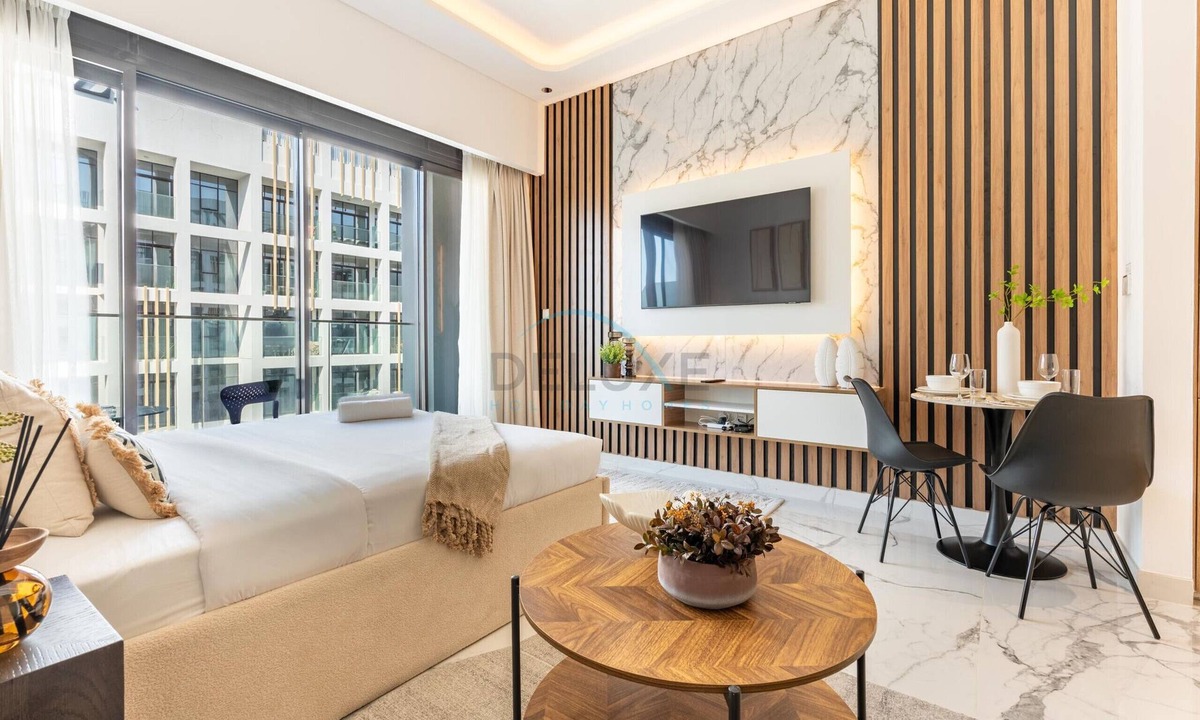 Nad Al Sheba Apartment | Open layout Studio with Balcony - Azizi Riviera , Al Merkadh