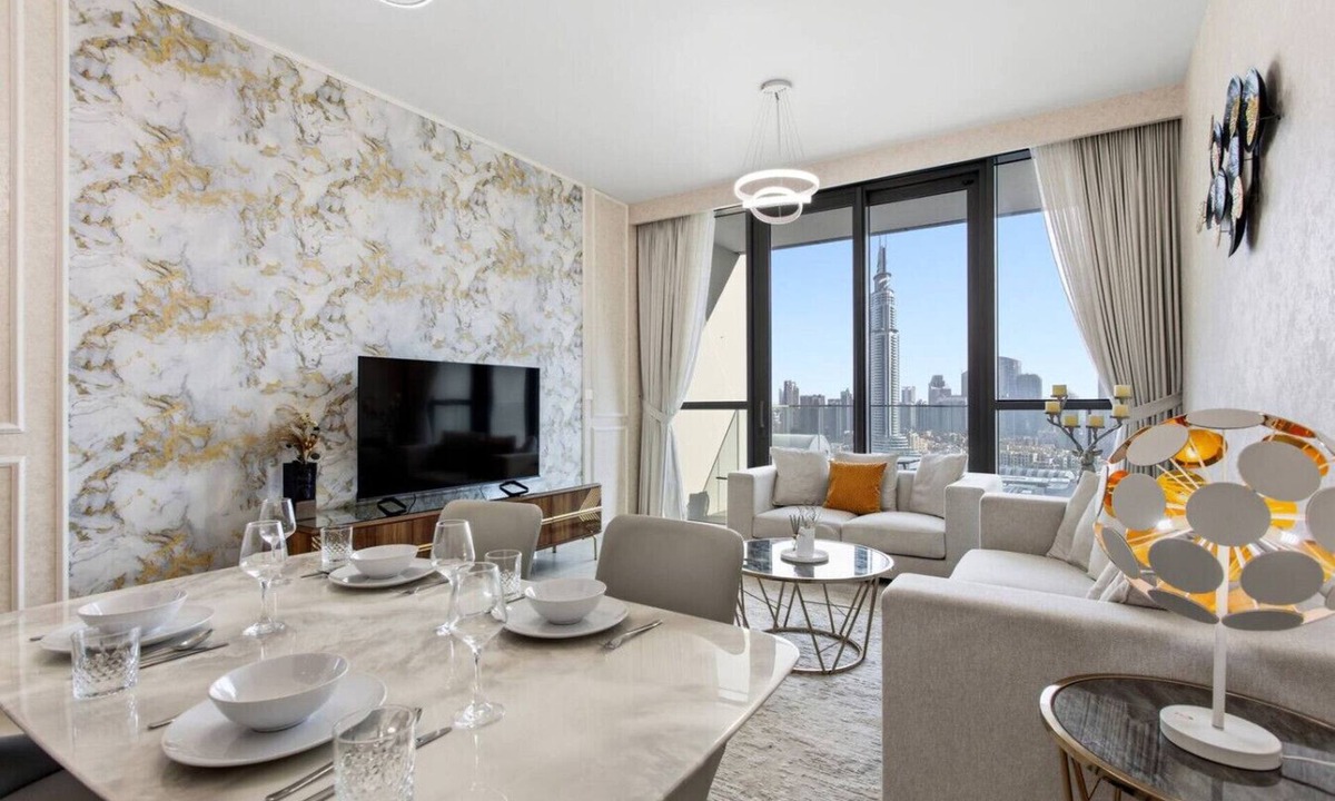 Za'abeel 2 Apartment | Refined 2BR Stay with Iconic Burj Views