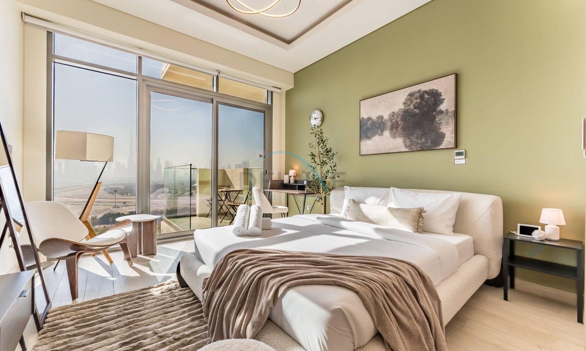 Jadaf Apartment | Sleek Modern Studio with Direct view of Dubai Skyline - Farhad Azizi Residence, Al Jaddaf