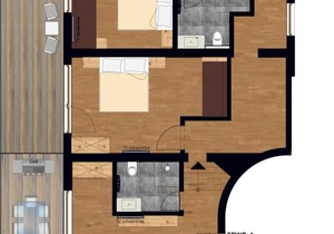 83 m² Apartment ∙ 2 bedrooms ∙ 7 guests in Vorderlanersbach