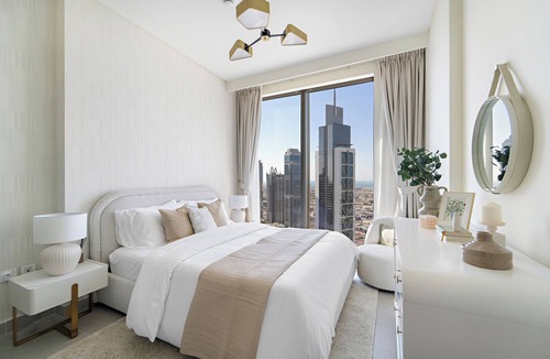Madinat Zayed Apartment | 1BR 3802 Forte Tower 2