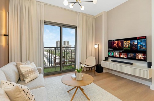 Dubai Apartment | Caabi I Town Square Suite Luxury 2BR Near Qudra Lake