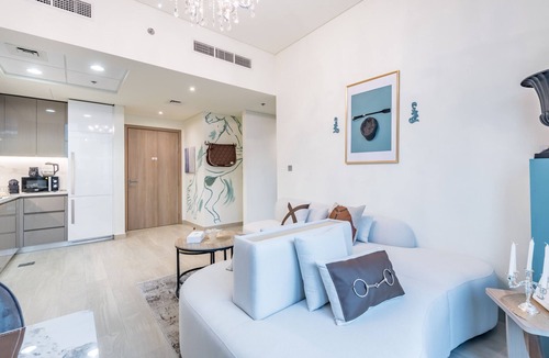 Nad Al Sheba Apartment | Charming 1BR Apartment in Azizi Riviera 30, Al Merkadh by Deluxe Holiday Homes