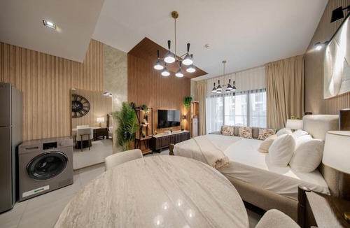 Sharjah Apartment | Charming Apartment with Balcony in Al Mamsha CB5-1-SN3-120-st