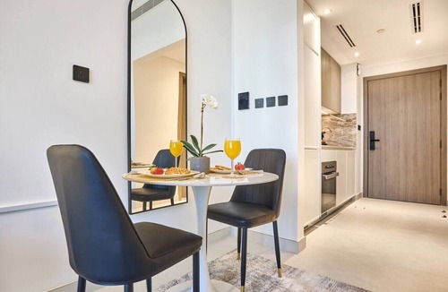 Al Barsha Apartment | Chic Studio | Pool View Balcony | Avelon Arjan