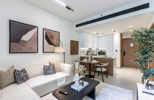 Jumeirah Village Circle Apartment | Elegant 1BR with Balcony & Skyline Views