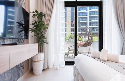 Nad Al Sheba Apartment | Elegant Studio With Balcony on the Riviera Dubai