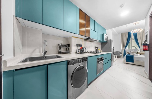 Al Barsha Apartment | Free housekeeping visits during your stay - StayShort - Spectacular Studio in Arjan that Sleeps 2