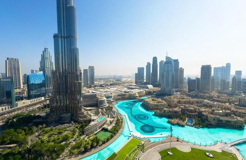 Downtown Dubai Apartment | GRANDE RESIDENCES with a direct Burj Khalifa view and Private Fountain Show at 62nd floor with DXB AIRPORT VIP Shuttle option for 8 guests