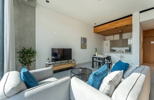 Dubai Apartment | HAVN - 1 Bedroom in KOA Canvas, with Nasab Dubai
