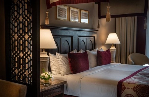 Al Aqah Hotel | Light-Filled Room with Scenic Garden Views Near Diving & Snorkeling Spot