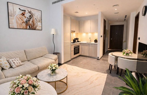 Dubai Apartment | Luxury 1BR at The Crest-Sobha with Dubai Skyline Views & Personalized Hosting