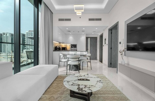 Al Barsha Apartment | Luxury 1BR with Private Pool & Balcony