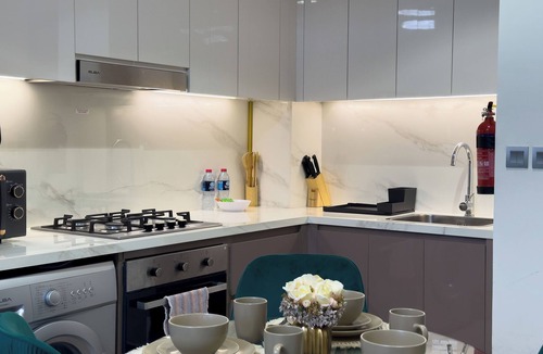 Nad Al Sheba Apartment | Meydan Luxury: Stylish 1BR with Pool & Canal Views-612