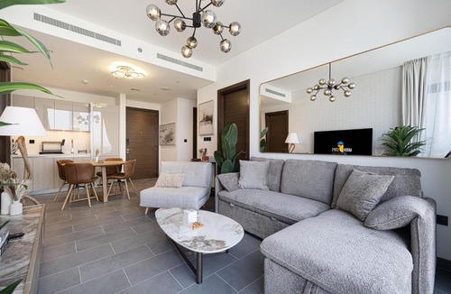 Nad Al Sheba Apartment | Moon Stays - Opulent 2BR Stay - Sobha Hartland
