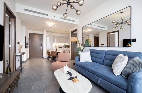 Nad Al Sheba Apartment | Moon Stays - Signature Luxury 2BR - Sobha Hartland