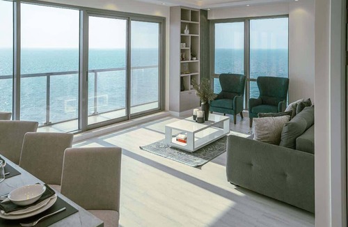 Ras Al Khaimah Apartment | Oceanfront Apartment W Pool & Stunning Sea Views