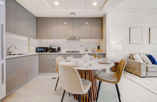 Jadaf Apartment | Premium 1BR, Furnished with Pool View in Al Jaddaf