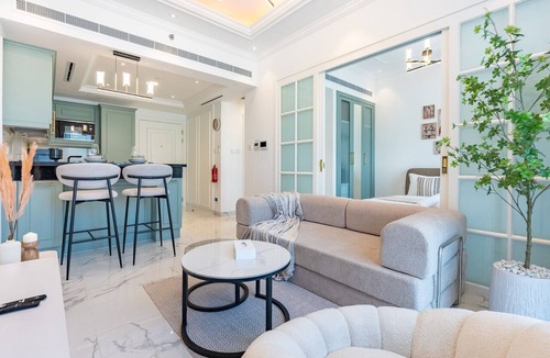 Al Barsha Apartment | Refined 1BR Escape with Pool-Facing Views, Near to Dubai Butterfly Garden,