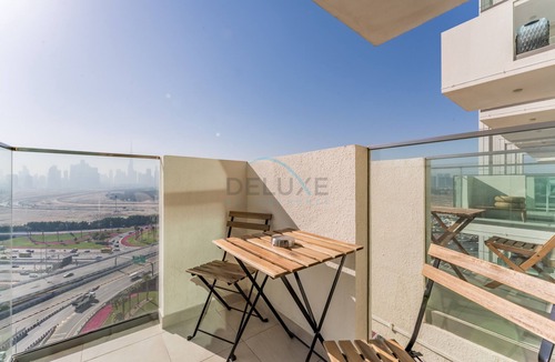 Jadaf Apartment | Sleek Modern Studio with Direct view of Dubai Skyline - Farhad Azizi Residence, Al Jaddaf