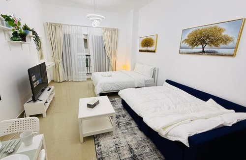 International City Apartment | Spacious Studio with balcony Trafalgar Central tower International city Dubai