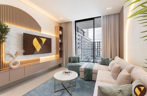 Jumeirah Village Circle Apartment | Vogue Vacation Homes, JVC Binghatti Phoenix near Circle Mall, One Bedroom Apartment with Balcony and Access to all Amenities