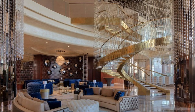 A modern luxurious 3 bedroom apartment with Buri Khalifa view at Paramount Hotel in Downtown Dubai