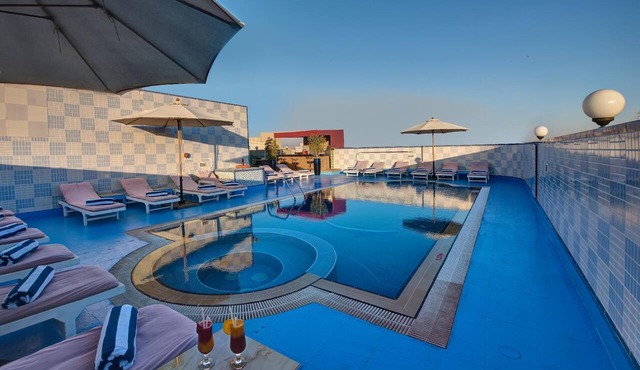 Enjoyable 1-bedroom hotel with AC in vibrant Dubai