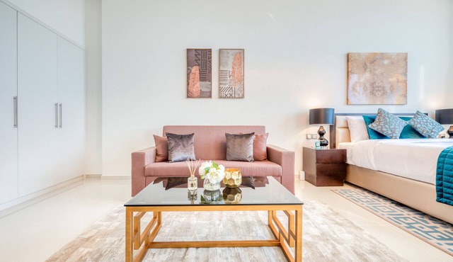 Intimate Studio in Damac Ghalia Jumeirah Village Circle by Deluxe Holiday Homes