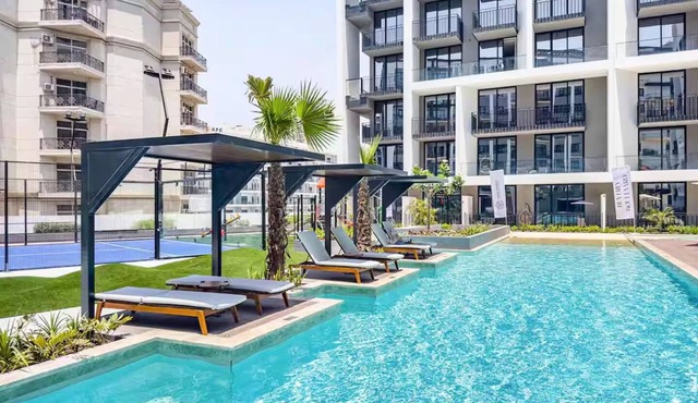 Modern and Budget friendly studio Apartment with Gym, Pool and Paddle court