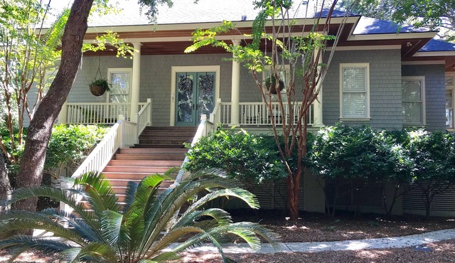Private, Unique Home w/Large 8 Foot Deep Pool, Walk to Beach, Water View in Kiawah Island