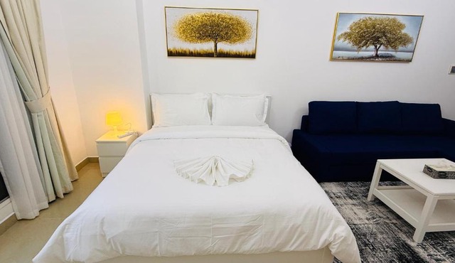 Spacious Studio with balcony Trafalgar Central tower International city Dubai