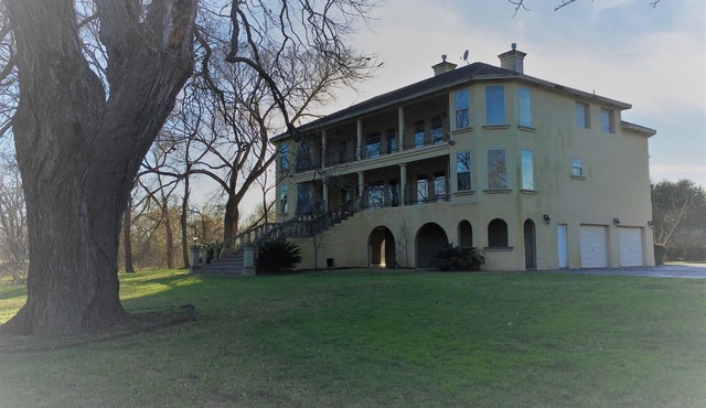 Stunning Mediterranean Style Home on the Guadalupe River in Downtown Seguin in Seguin