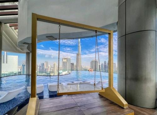 Stylish 2BR Apt in 5 Star Hotel with Burj Khalifa Views