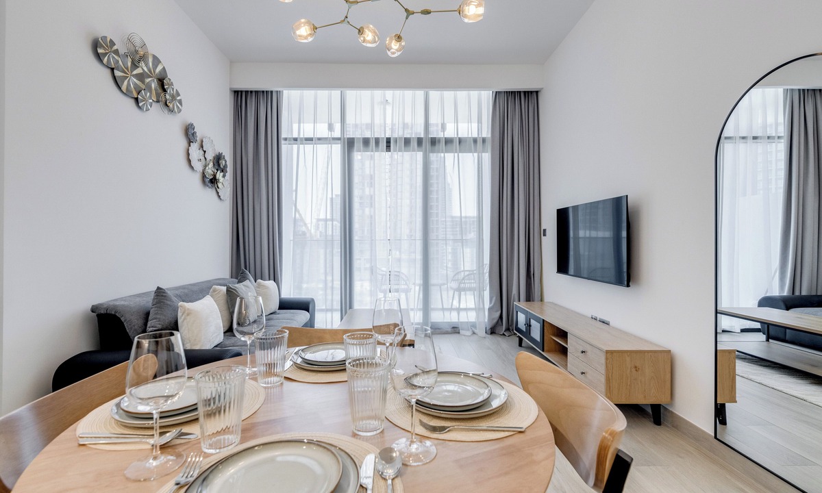 Dubai Apartment | GLOBALSTAY. Azizi Riviera 40
