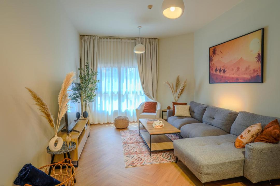 Jumeirah Village Circle Apartment | Modern Dessert Atelier 3 Mins walk to circle mall JVC Brand new Pool Views