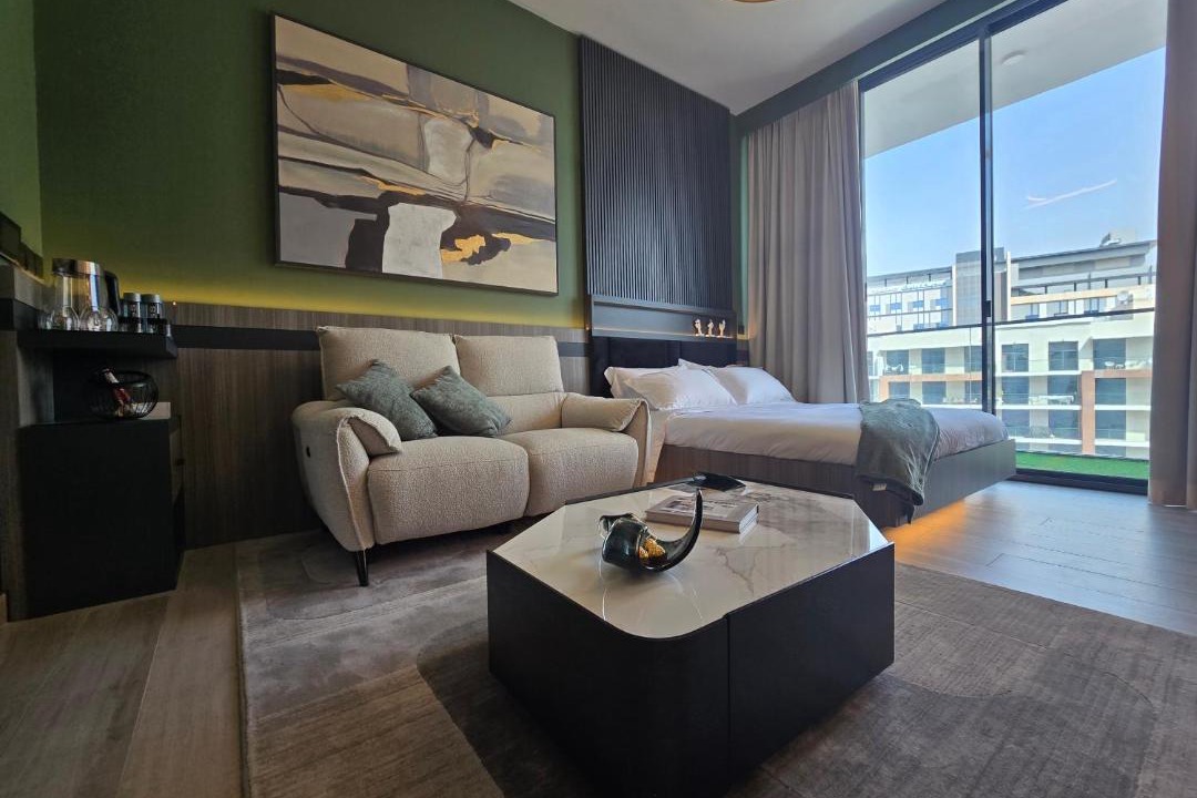 Al Barsha Apartment | Arjan Luxury Studio Pool View Near Miracle Garden