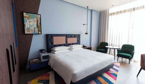 Twin Room with Balcony and Sea View with 20% off Food & Soft Beverage