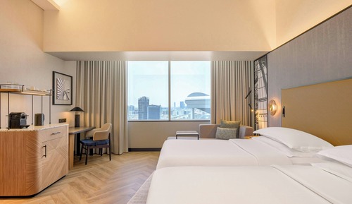 Deluxe Room, 2 Twin Beds, City View