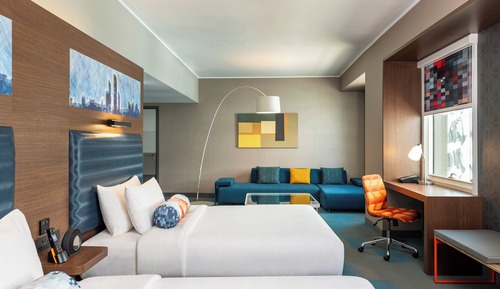 aloft, Junior Suite, 2 Queen Beds