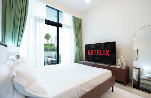Nad Al Sheba Apartment | Modern Studio in Azizi Riviera 46