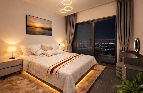 Dubai Apartment | Luxury 1BR at The Crest-Sobha with Dubai Skyline Views & Personalized Hosting