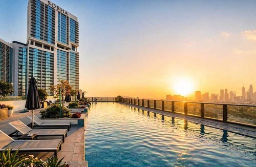 Dubai Apartment | Luxury 1BR at The Crest-Sobha with Dubai Skyline Views & Personalized Hosting