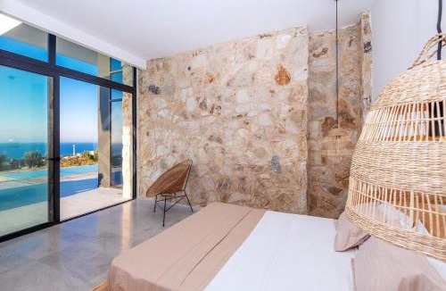 Aousja Villa | La Baie de Leo, Metline , Infinity Pool, Sauna & Spa