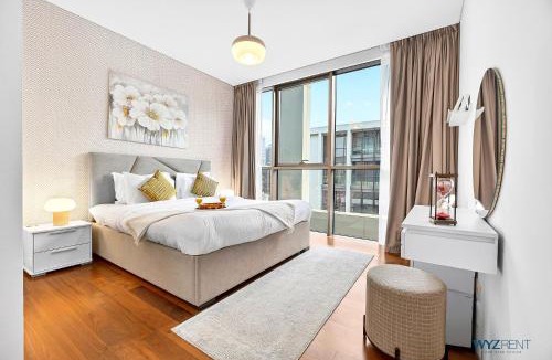 Al Wasl Apartment | Lush 2BR & Maids City Walk with Burj Khalifa View