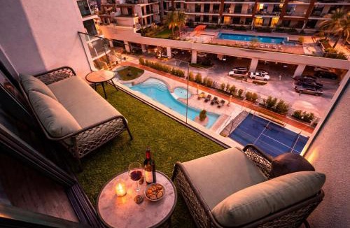 Al Barsha Apartment | Arjan Luxury Studio Pool View Near Miracle Garden