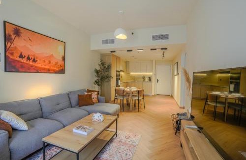 Jumeirah Village Circle Apartment | Modern Dessert Atelier 3 Mins walk to circle mall JVC Brand new Pool Views